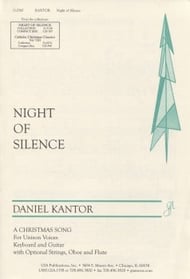 Night of Silence Unison choral sheet music cover Thumbnail
